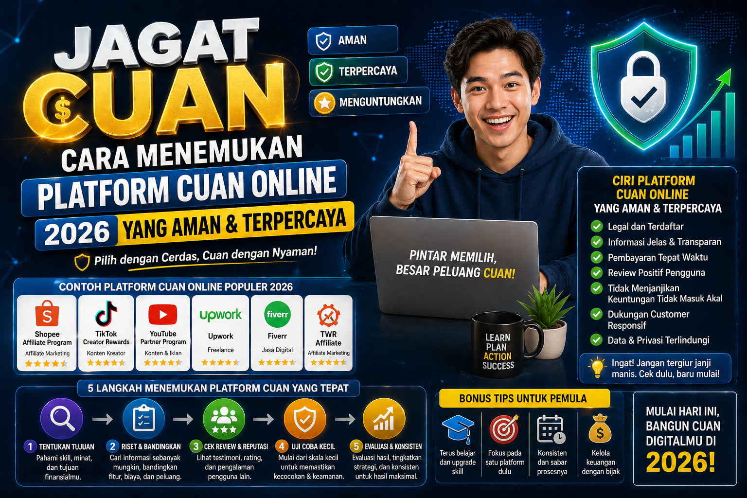 Jagat Cuan: Cara Menemukan Platform Cuan Online 2026 yang Aman & Terpercaya